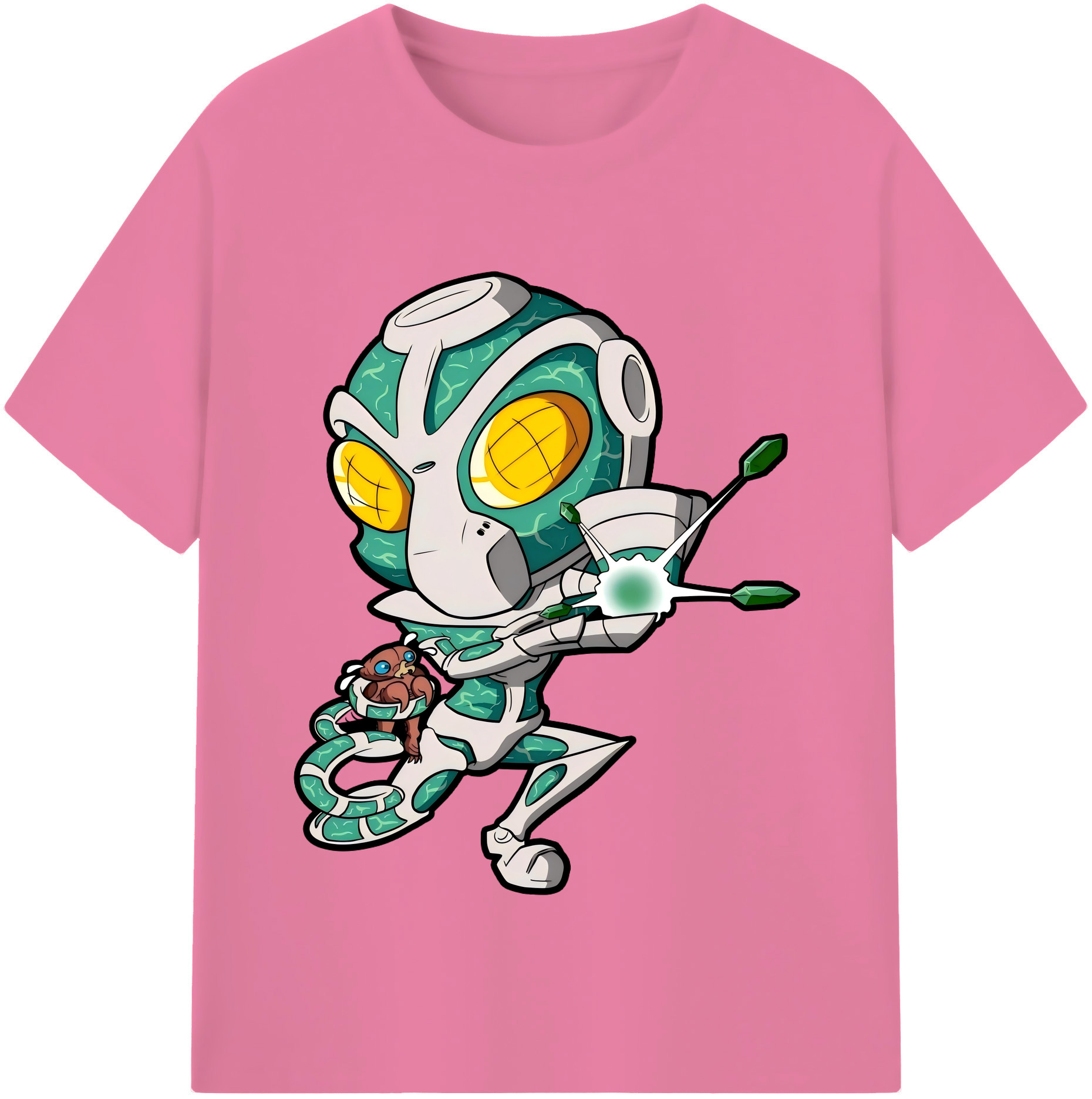 （画像用） ジョジョの奇妙な冒険 花京院 典明（かきょういん のりあき） JoJo's Bizarre Adventure Kakyoin Noriaki 綿100％半袖Tシャツ（フロントプリント）
